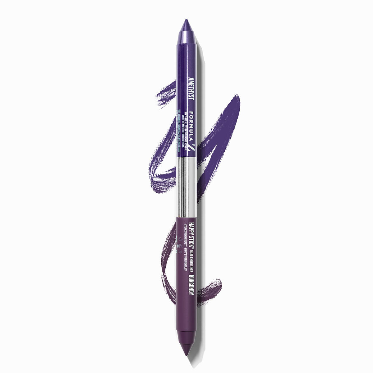 Formula Z Happy Stick Eyeliner - Tug Free Eyeliner Pencil with Vitamin E - Long Lasting Eye Makeup - Vegan - Amethyst-Burgundy - 2 x 0.02 oz Beauty & Personal Care Formula Z