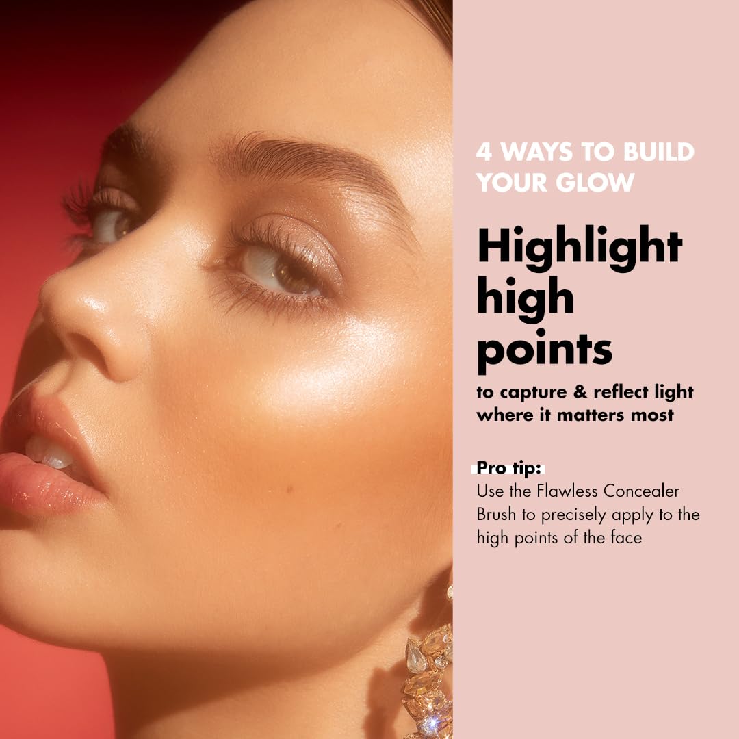 e.l.f. Halo Glow Liquid Filter, Complexion Booster For A Glowing, Soft-Focus Look, Infused With Hyaluronic Acid, Vegan & Cruelty-Free, 4 Medium Beauty & Personal Care e.l.f.
