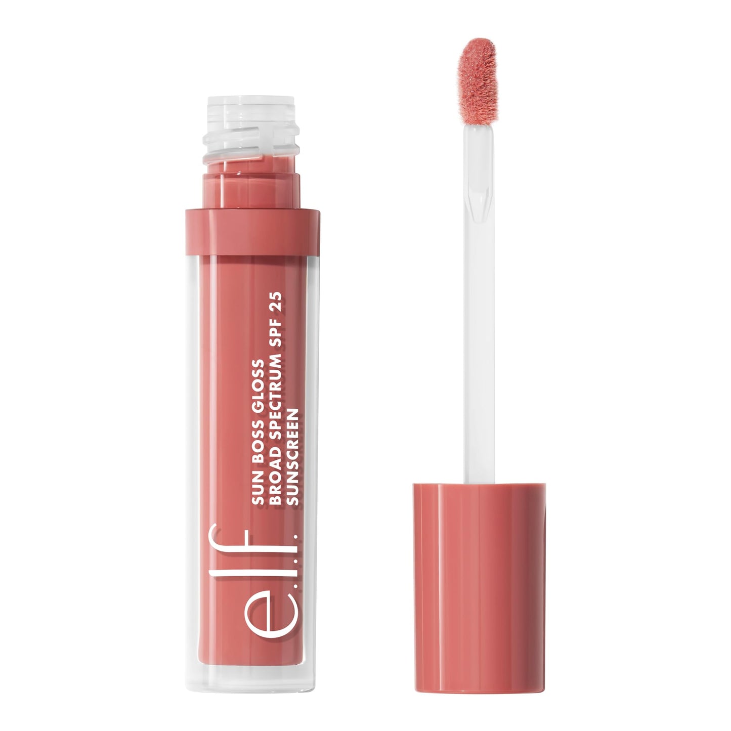 e.l.f. Sun Boss Gloss SPF 25, Pigmented Lip Gloss For A High-Shine Finish, Moisturizing & Conditioning Formula, Vegan & Cruelty-Free, Pink-Me Girl Beauty & Personal Care e.l.f.