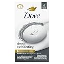 Dove Beauty Bar Soap 6 Bars Deep Exfoliating Charcoal Powder & Glycerin, for Softer, Smoother Skin, Scrubs Away Impurities 3.75 oz Beauty & Personal Care Dove