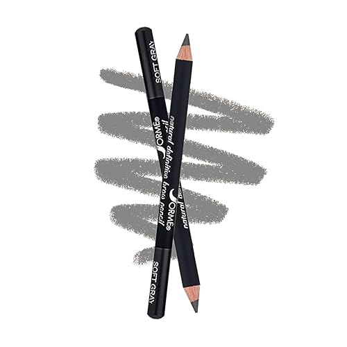 Sorme Natural Definitive Waterproof Eyebrow Pencil 0.04 oz | Smudgeproof Soft Gray Eye Brow Pencil | Dual Purpose Brow Pencil and Brush Combo | High Beauty & Personal Care SORMÉ