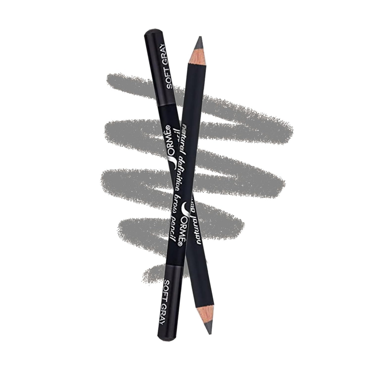 Sorme Natural Definitive Waterproof Eyebrow Pencil 0.04 oz | Smudgeproof Soft Gray Eye Brow Pencil | Dual Purpose Brow Pencil and Brush Combo | High Beauty & Personal Care SORMÉ