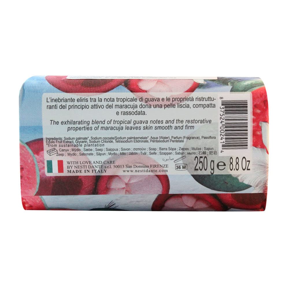 Nesti Dante Nesti dante paradiso tropicale triple milled natural soap - hawaiian maracuja and guava, 8.8oz, 8.8 Ounce Beauty & Personal Care Nesti Dante