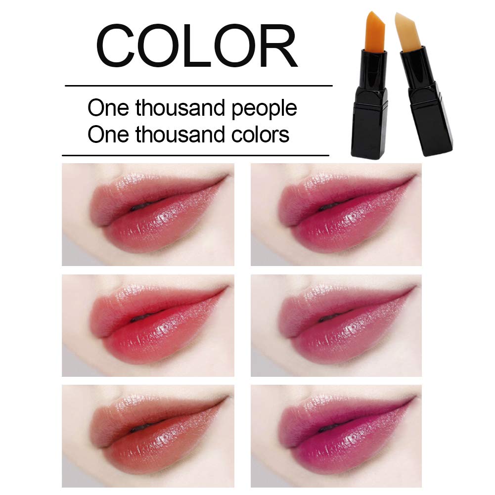 Kilipes Moisturizing Color Change Lipstick, Natural Nourishing Mood Lip Stick Moisturizer Lip Gloss Balm with Vitamin E for Dry & Chapped Lips Beauty & Personal Care Kilipes