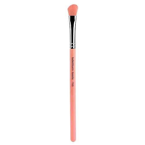 Bdellium Tools Professional Makeup Brush - Pink Bambu Series 766 Angled Shadow - With Soft Synthetic Fibers, For Applying Eyeshadow (Pink, 1pc) Beauty & Personal Care BDELLIUM TOOLS