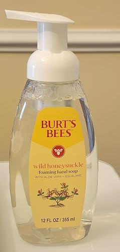 Burt's Bees Foaming Hand Soap Pump - Moisturizing Foam Hand Soap for Bathroom and Kitchen, Gentle Hand Wash, Soft Hand Soap Foam, Wild Honeysuckle Beauty & Personal Care Burt's Bees