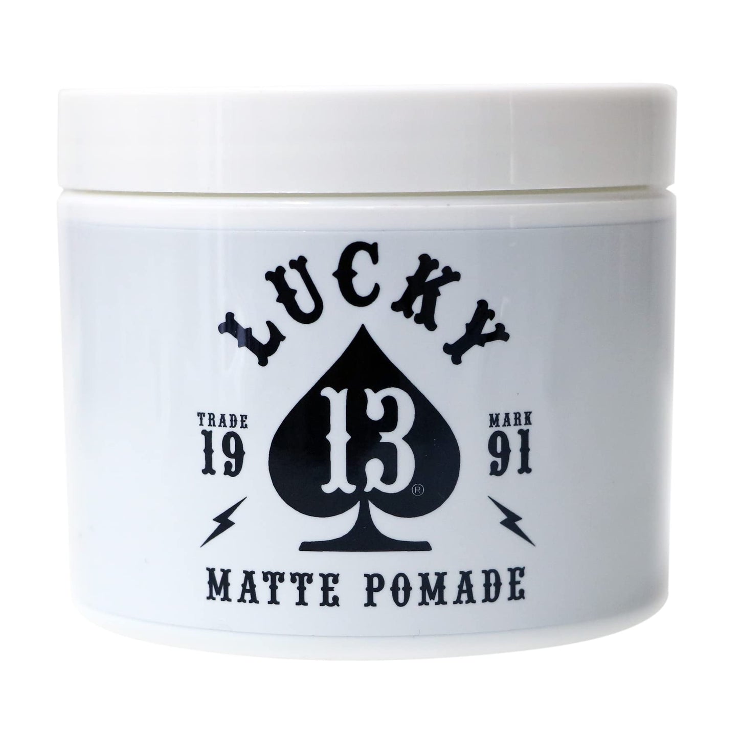 Lucky 13 Barber Supplies Matte Hair Pomade | Water-Based | High Hold | Matte Finish | Tobacco Vanilla Scent, 4oz Beauty & Personal Care Lucky 13