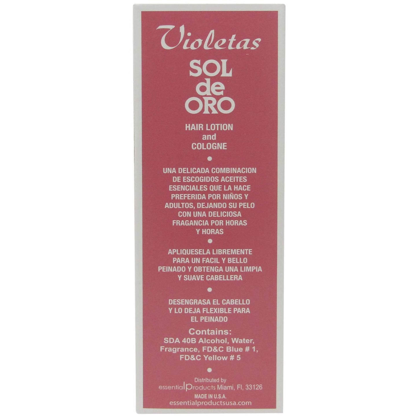 Sol de Oro Violetas Hair Lotion & Cologne Spray 8oz Beauty & Personal Care SOL DE ORO