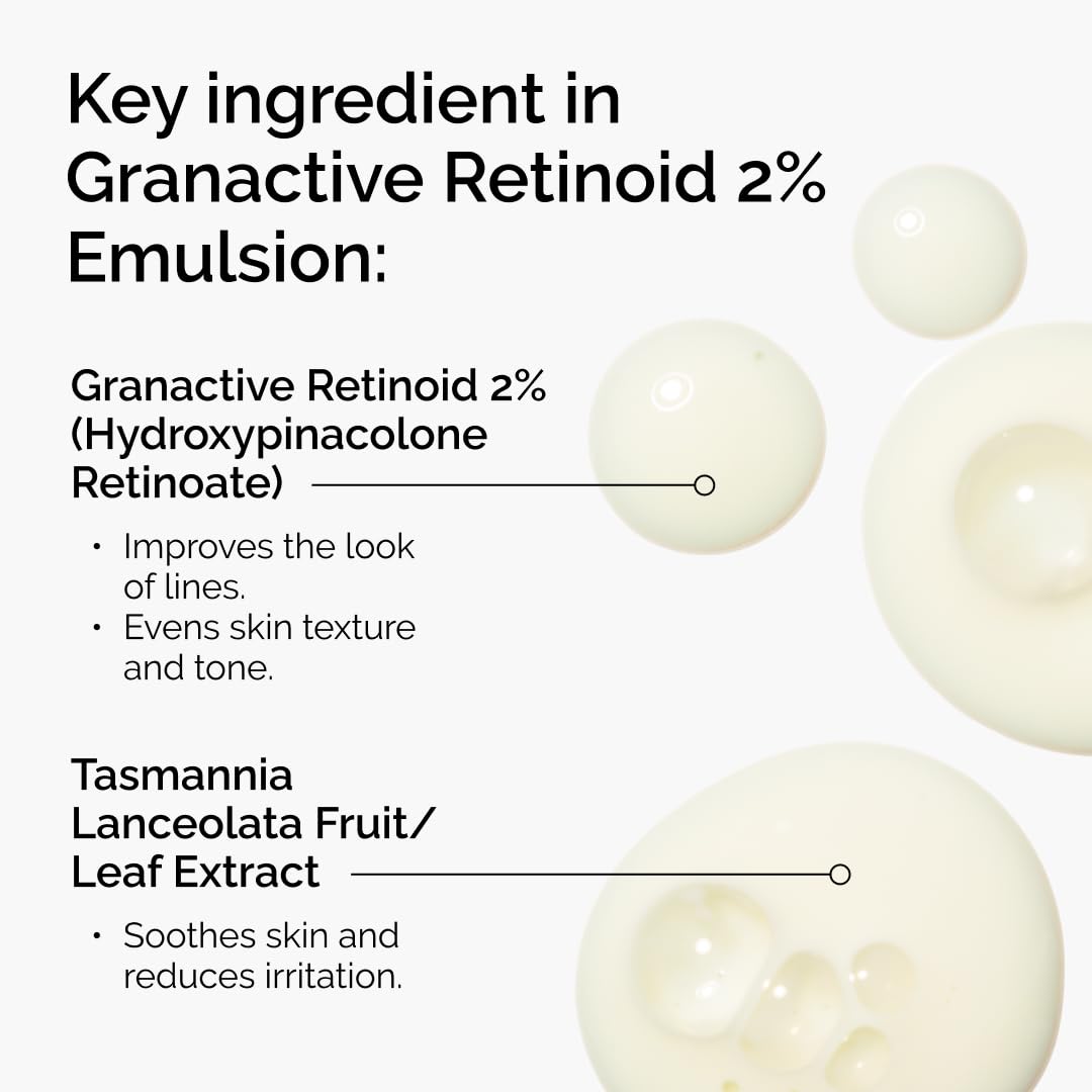 The Ordinary Granactive Retinoid 2% Emulsion, Advanced Retinoid Alternative for Anti-Aging and Skin Texture Improvement, 1 Fl Oz Beauty and Personal Care The Ordinary