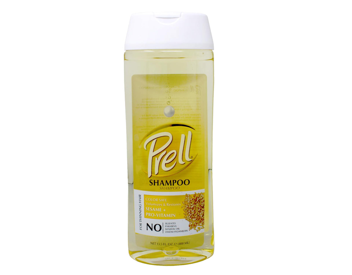 Prell Sesame + Pro-Vitamin Shampoo for Thinning Hair, Color Safe, Volumizes & Restores 13.5 fl. oz. (Pack of 2)
