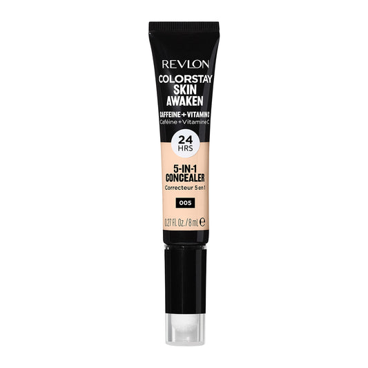 Revlon ColorStay Skin Awaken 5-in-1 Concealer, Lightweight, Creamy Longlasting Face Makeup with Caffeine & Vitamin C, For Imperfections, Dark Circles Beauty & Personal Care REVLON