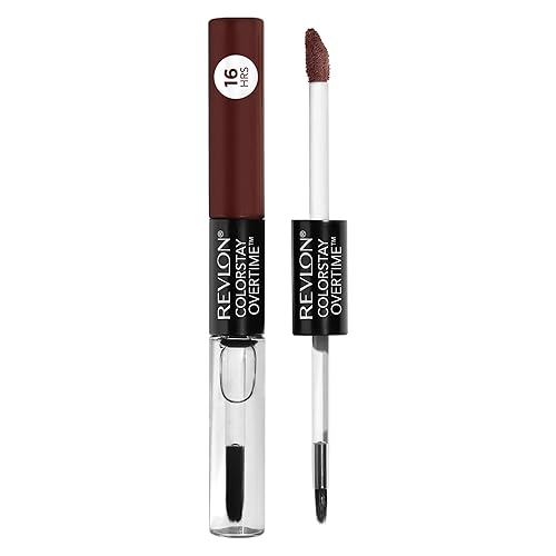 Revlon Liquid Lipstick with Clear Lip Gloss, ColorStay Face Makeup, Overtime Lipcolor, Dual Ended with Vitamin E in Nude, No Coffee Break (570), 0.07 Beauty & Personal Care REVLON
