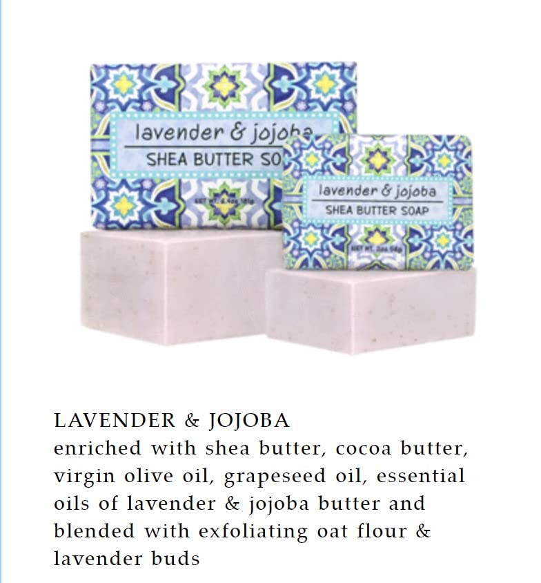 Greenwich Bay Trading Co., Lavender and Jojoba Shea Butter Soap, Set of 3 Bars, 6.4 Ounces Each Beauty & Personal Care Greenwich Bay Trading Co.