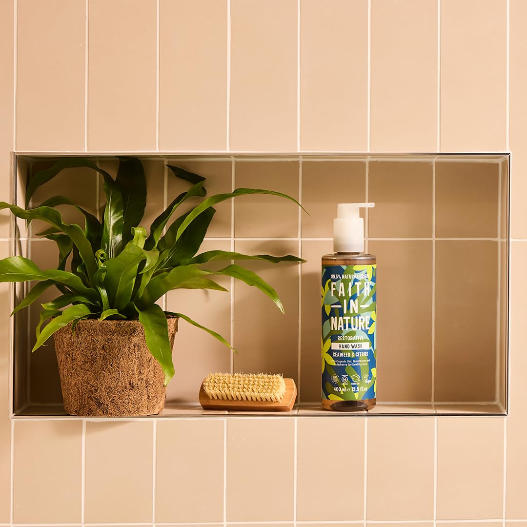 FAITH IN NATURE Natural Seaweed and Citrus Liquid Hand Wash, Restorative, Vegan and Cruelty Free, No SLS or Parabens, 400 ml Beauty & Personal Care FAITH IN NATURE