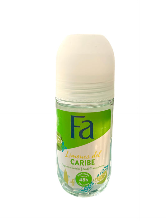 Fa Deodorant 1.7 Ounce Roll-On Caribbean Lemon (50ml) (3 Pack) Beauty and Personal Care Fa