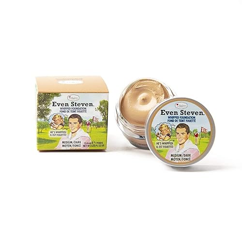 Even Steven Whipped Foundation, Ultra-Pigmented Formula, Medium Dark, Natural Matte Finish Beauty & Personal Care theBalm