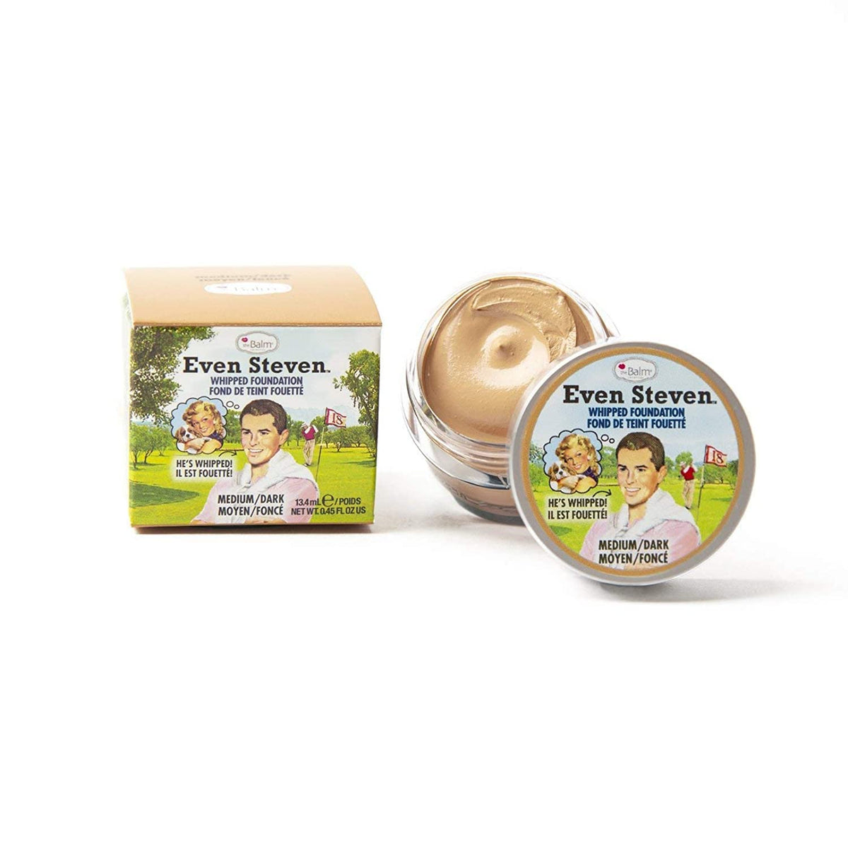 Even Steven Whipped Foundation, Ultra-Pigmented Formula, Medium Dark, Natural Matte Finish Beauty & Personal Care theBalm