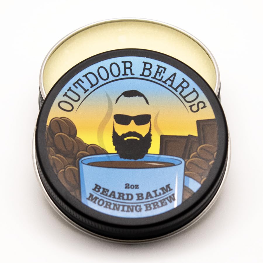 Outdoor Beards Beard Balm - 2 oz Cleansing Balm for Beards Short or Long - Beard Conditioner for Men - Essential Moisturizer for Every Man's Beard Beauty and Personal Care Outdoor Beards
