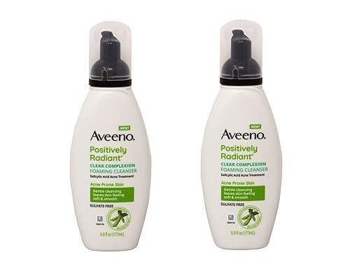 Aveeno Active Naturals Clear Complexion Foaming Cleanser 6 OZ (PACK OF 2) Beauty & Personal Care Aveeno