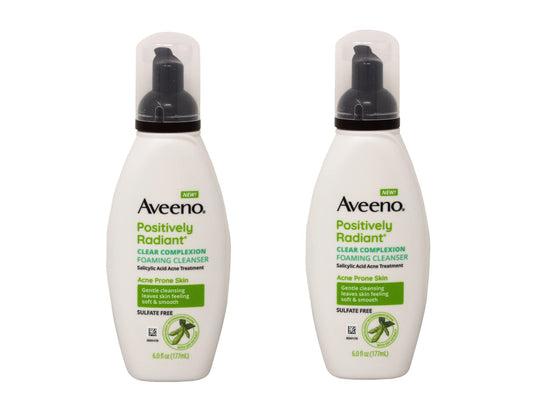 Aveeno Active Naturals Clear Complexion Foaming Cleanser 6 OZ (PACK OF 2) Beauty & Personal Care Aveeno
