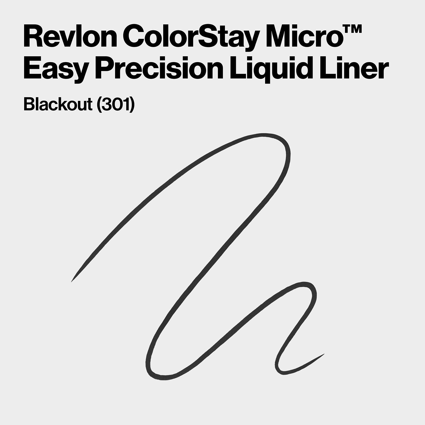REVLON ColorStay Micro Easy Precision Liquid Eyeliner, Waterproof, Smudgeproof, Longwearing with Felt Tip Applicator, 301 Blackout, 2 pack Beauty & Personal Care REVLON