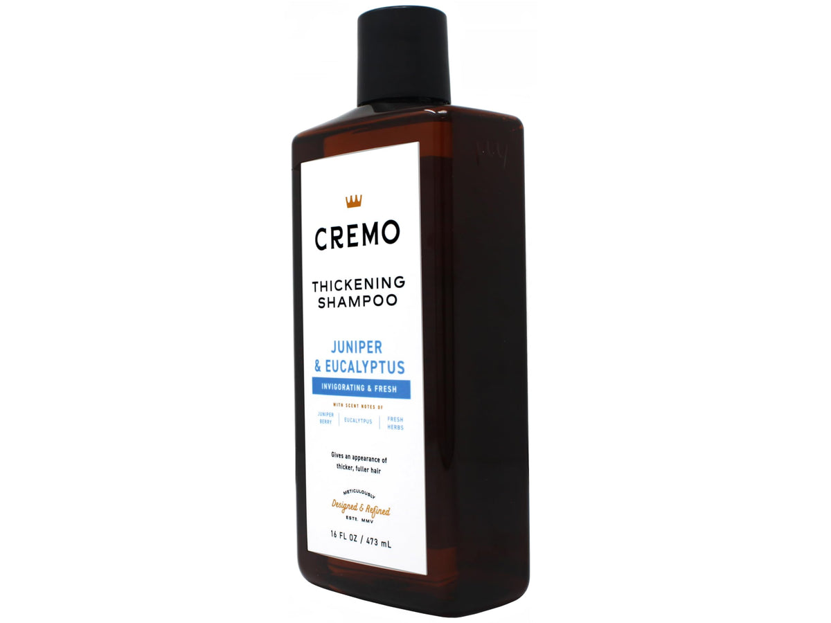 Cremo Thickening Shampoo for Men, Juniper & Eucalyptus, 16 Fl Oz (2 Pack)