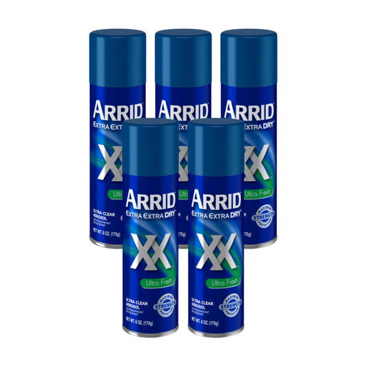 ARRID XX Ultra Clear Anti-Perspirant Deodorant Spray, Ultra Fresh 6 oz (Pack of 5) Beauty and Personal Care Arrid