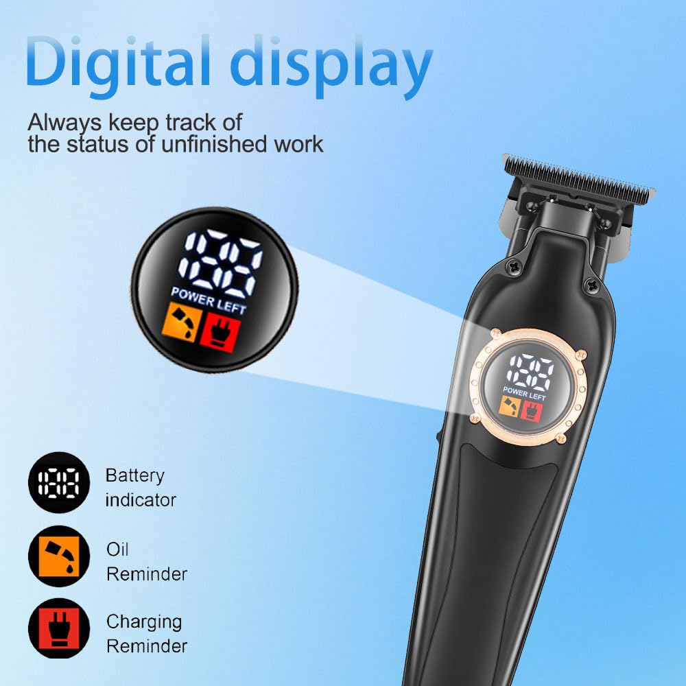 GLESVOWIO Body Hair Trimmer for Men Manscape Cordless Clipper with LED Display 4 Limit Combs Powerful Motor Rechargeable Cutting Machine for Home Use Beauty and Personal Care GLESVOWIO