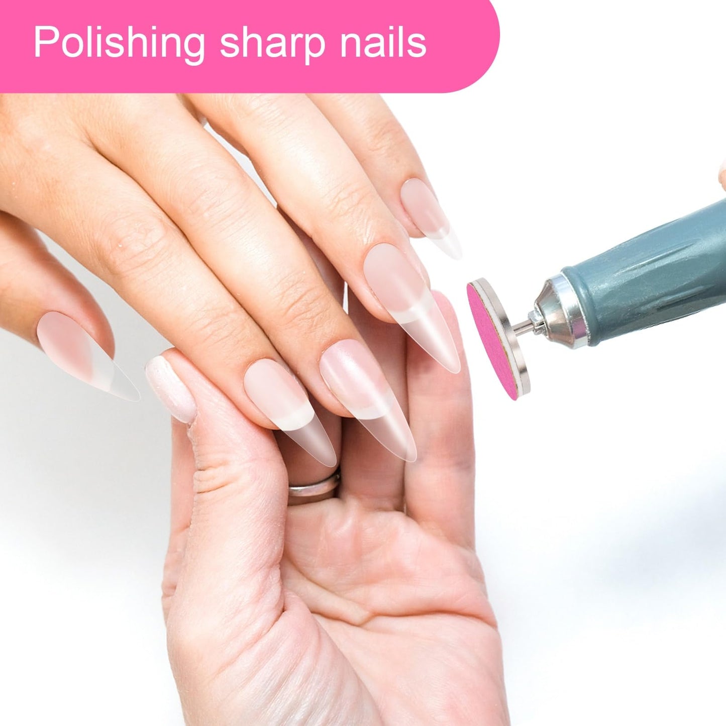 Rolybag Sanding Paper Discs and Metal Nail Drill Bit 25mm Pedicure Disc Replacement Sanding Discs Bits for Nail Drill Foot Files Electric Remover Dead Beauty & Personal Care Rolybag