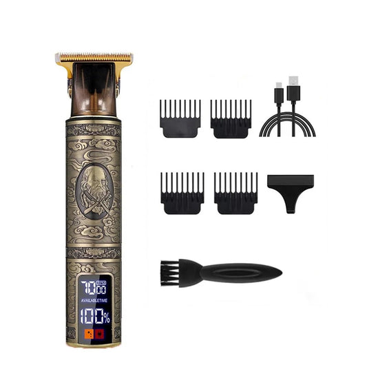 Razors Vintage T9 Cordless 0mm Professional Hair Clippers Electric Trimmers for Men Clipper Hair Cutting Machine(Digital Display 21) Beauty and Personal Care EWKYLSEM