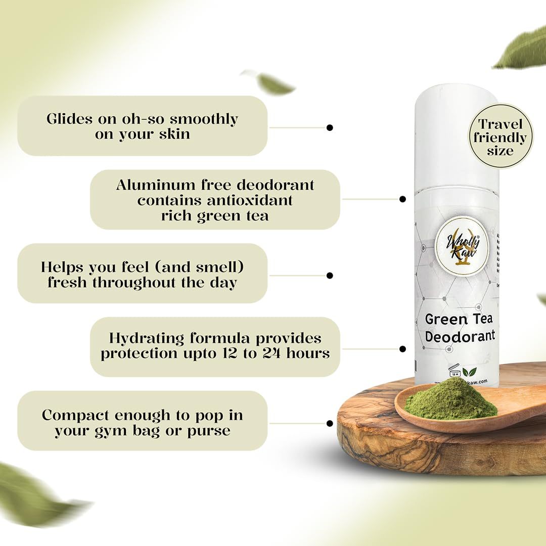 WhollyKaw Aluminum free natural deodorant. Dermatologist tested, baking soda free, oil free, non staining, non sticky. Clean and fresh scent providing Beauty and Personal Care Wholly Kaw