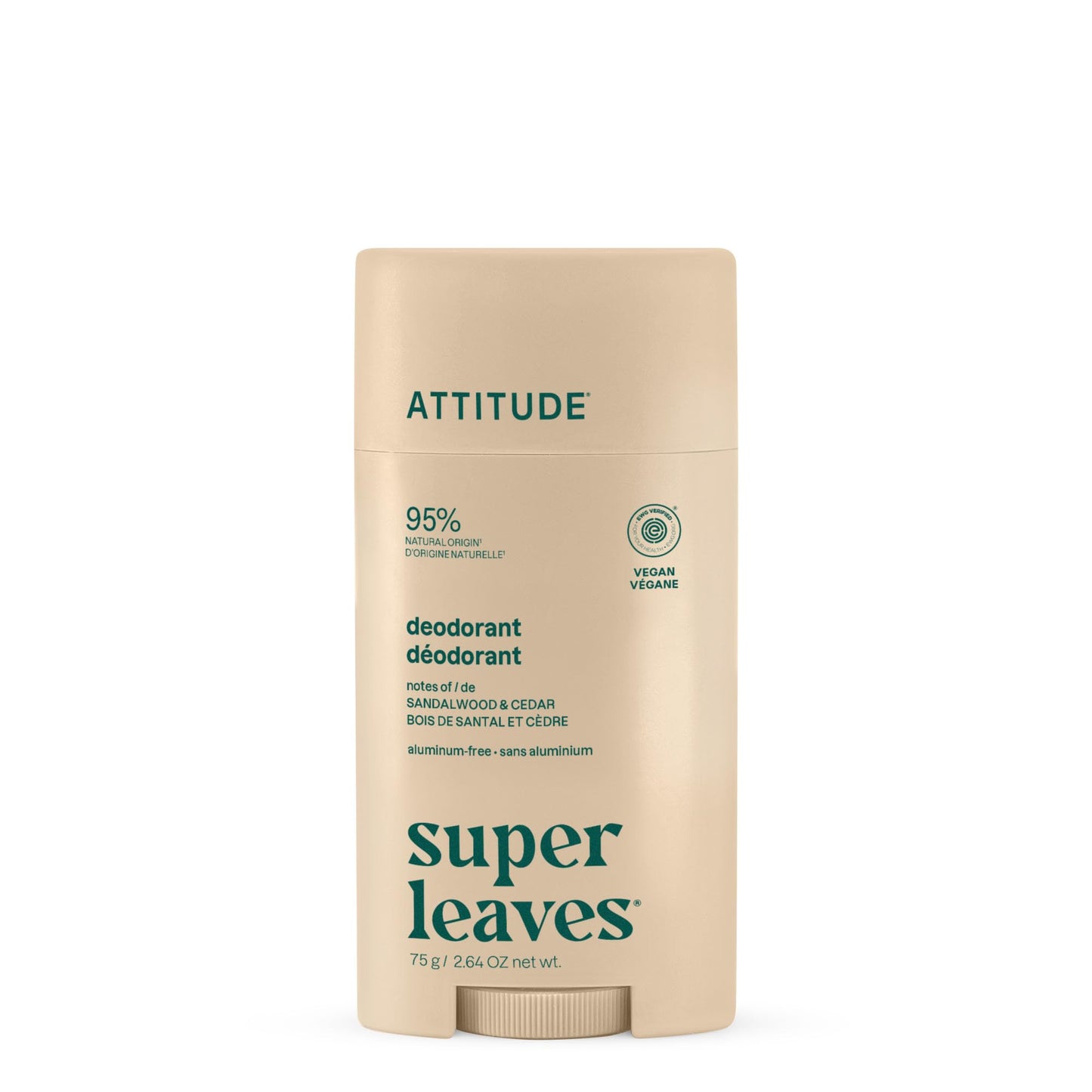 ATTITUDE Aluminum Free Deodorant, Natural Origin Ingredients, EWG Verified, Odor Control With Baking Soda, Twist & Glide, Dermatologically Tested Beauty and Personal Care ATTITUDE