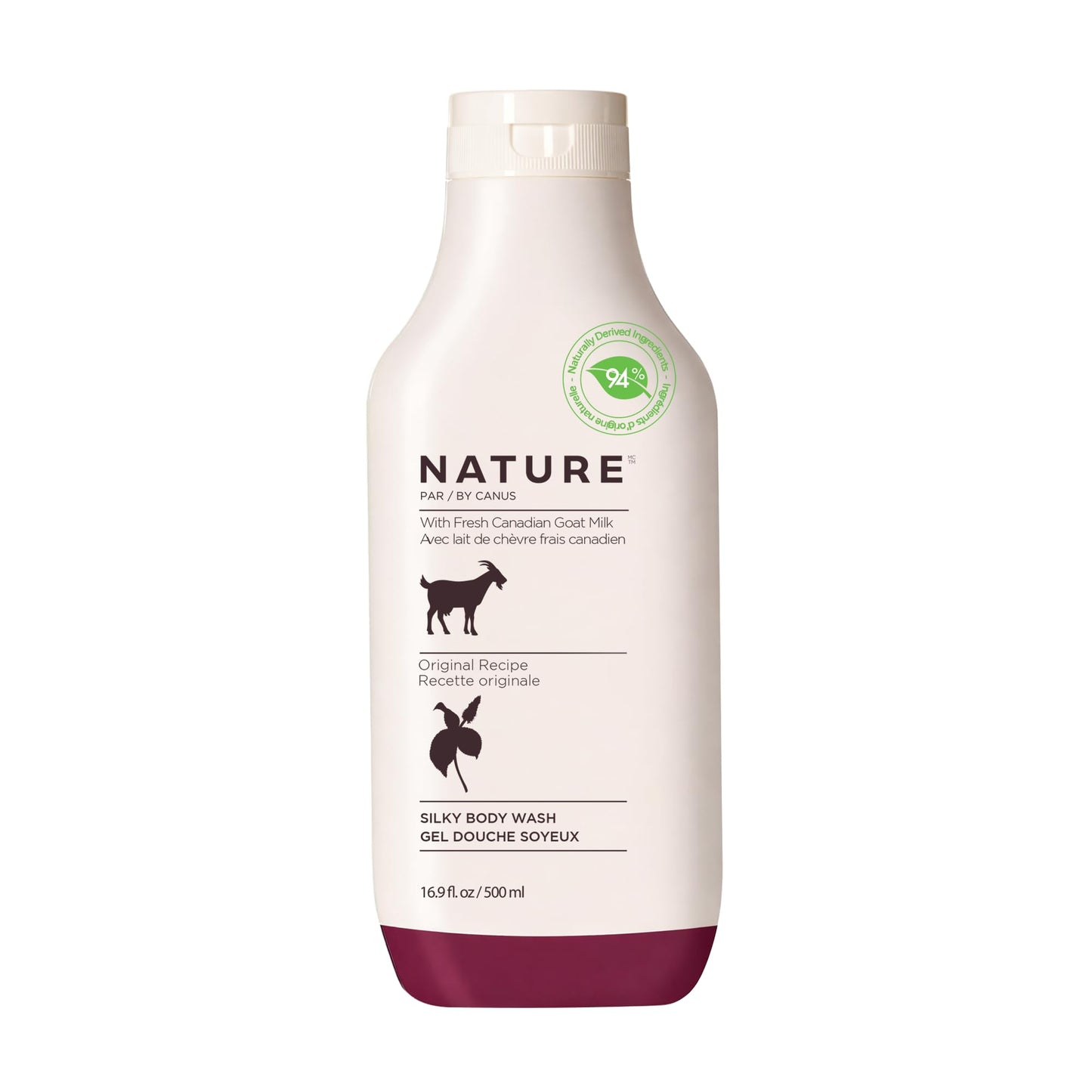 Nature by Canus Goat Milk Body Wash for Sensitive Skin, 16.9 Fl Oz, natural cleanser with fresh goat milk, fatty acids, vitamins A and B Beauty & Personal Care Nature by Canus