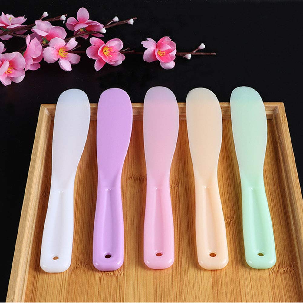 6Pcs Large Plastic Cosmetic Spatula Candy Color Reusable Cosmetic Mask Mixing Spoon Scoops Spatulas Stick Applicator Beauty Spa Makeup Tools Beauty & Personal Care luzen