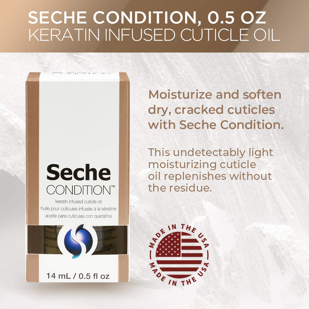 Seche Condition Keratin Infused Cuticle Oil 0.5 fl oz Beauty & Personal Care Seche