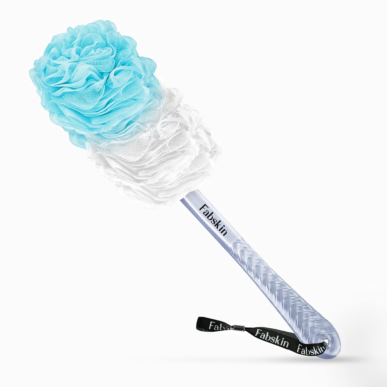 FABSKIN Luxury Bath Loofah Duo Pack - Loofah Sponge and Loofah Brush With Plastic Handle - Loofah for Bathing for Women & Men - Bath Brush Body Back Beauty and Personal Care FABSKIN