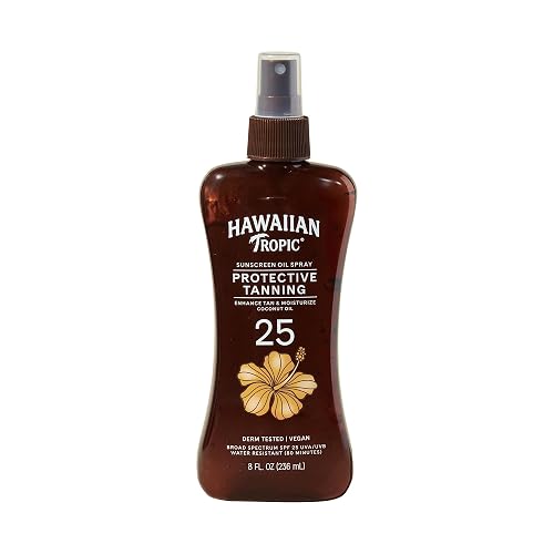 Hawaiian Tropic Protective Tanning Oil Spray Sunscreen SPF 25, 8 Fl Oz Beauty & Personal Care Hawaiian Tropic