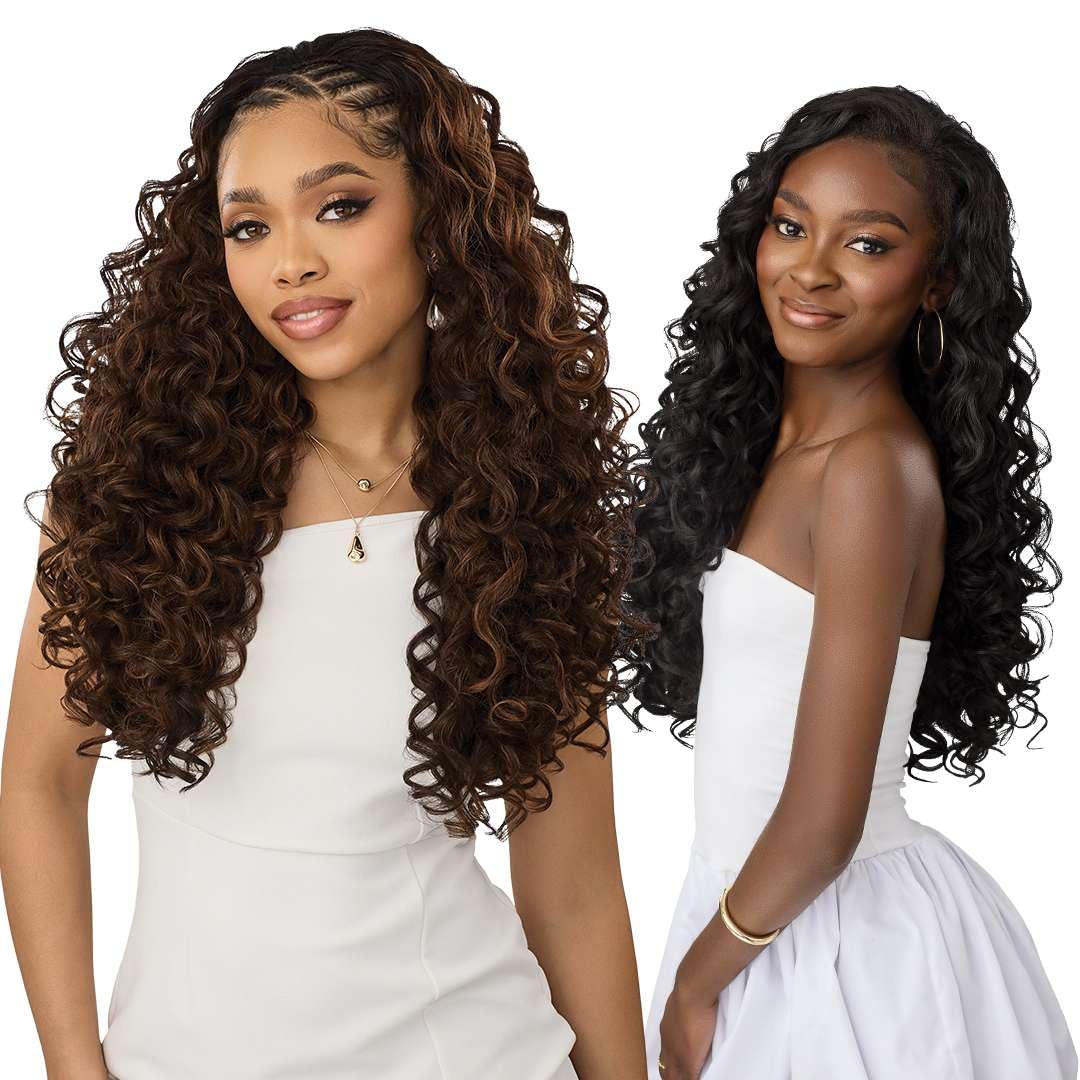 Outre Quick Weave Synthetic Half Wig - Winslet (DR2/CREAMY TOFFEE)
