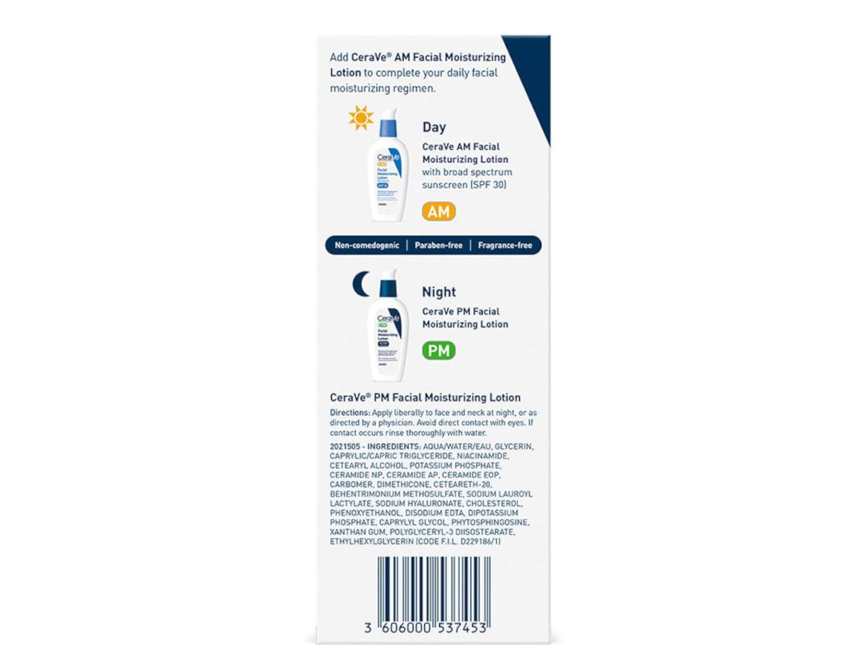 Cerave Facial Moisturizing Lotion PM 3 Oz (2 Pack) Beauty & Personal Care CeraVe