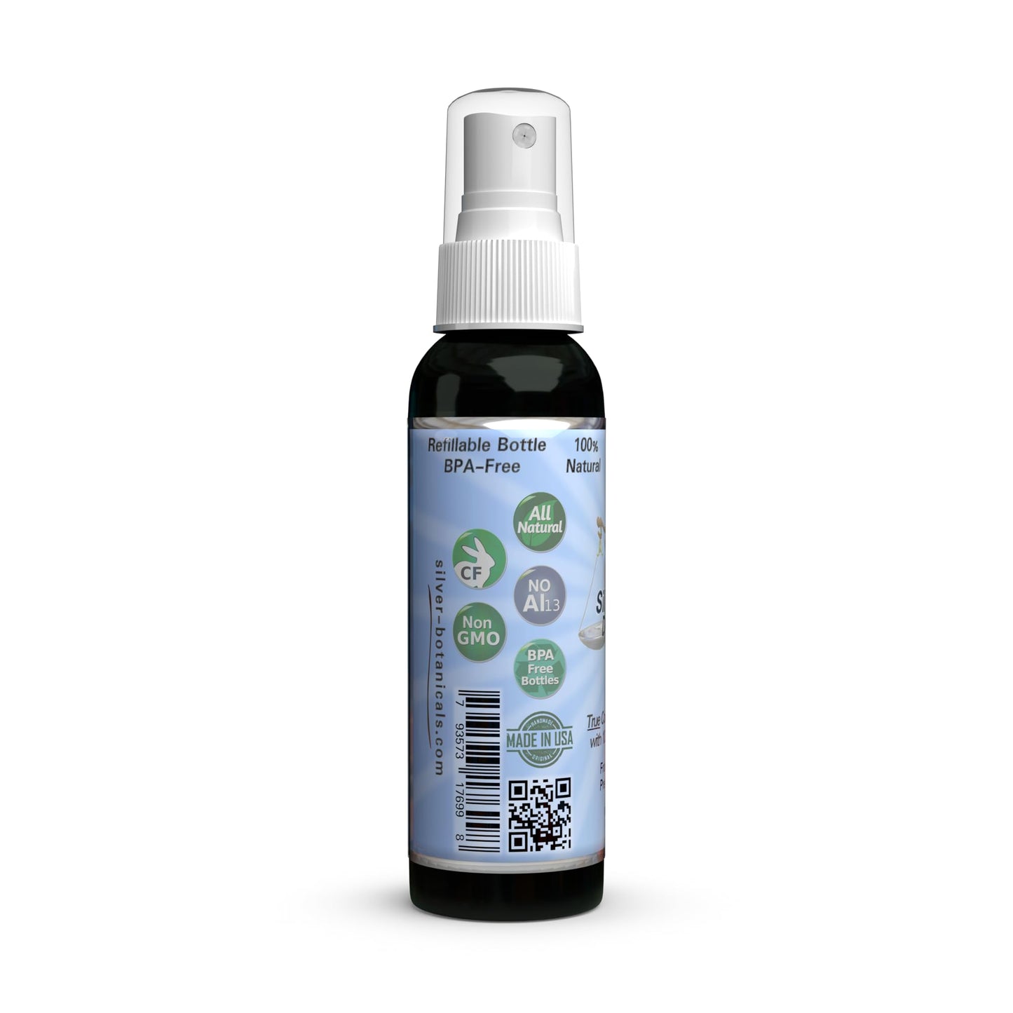 Silver Shield Deodorant - Sensitive Skin Formula - Spray-On - All Natural Colloidal Silver Deodorant - 2.0 fl oz Beauty and Personal Care Silver Botanicals