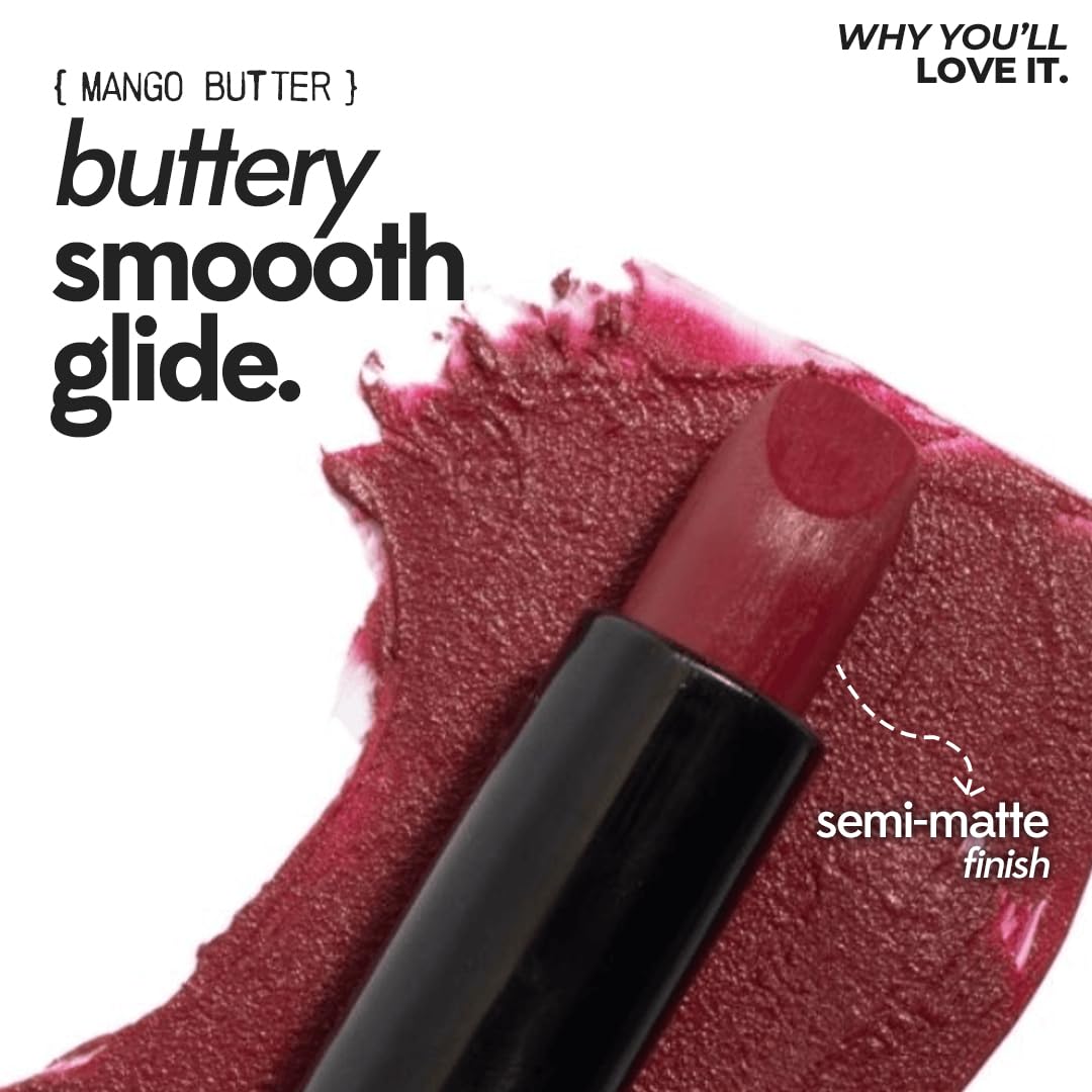 RUBY'S ORGANICS Semi-Matte Lipstick for Women, Hydrating and Highly Pigmented, Moisturizing & Non Drying, Lightweight & Long Lasting Formula, Lip Beauty & Personal Care RUBY'S ORGANICS