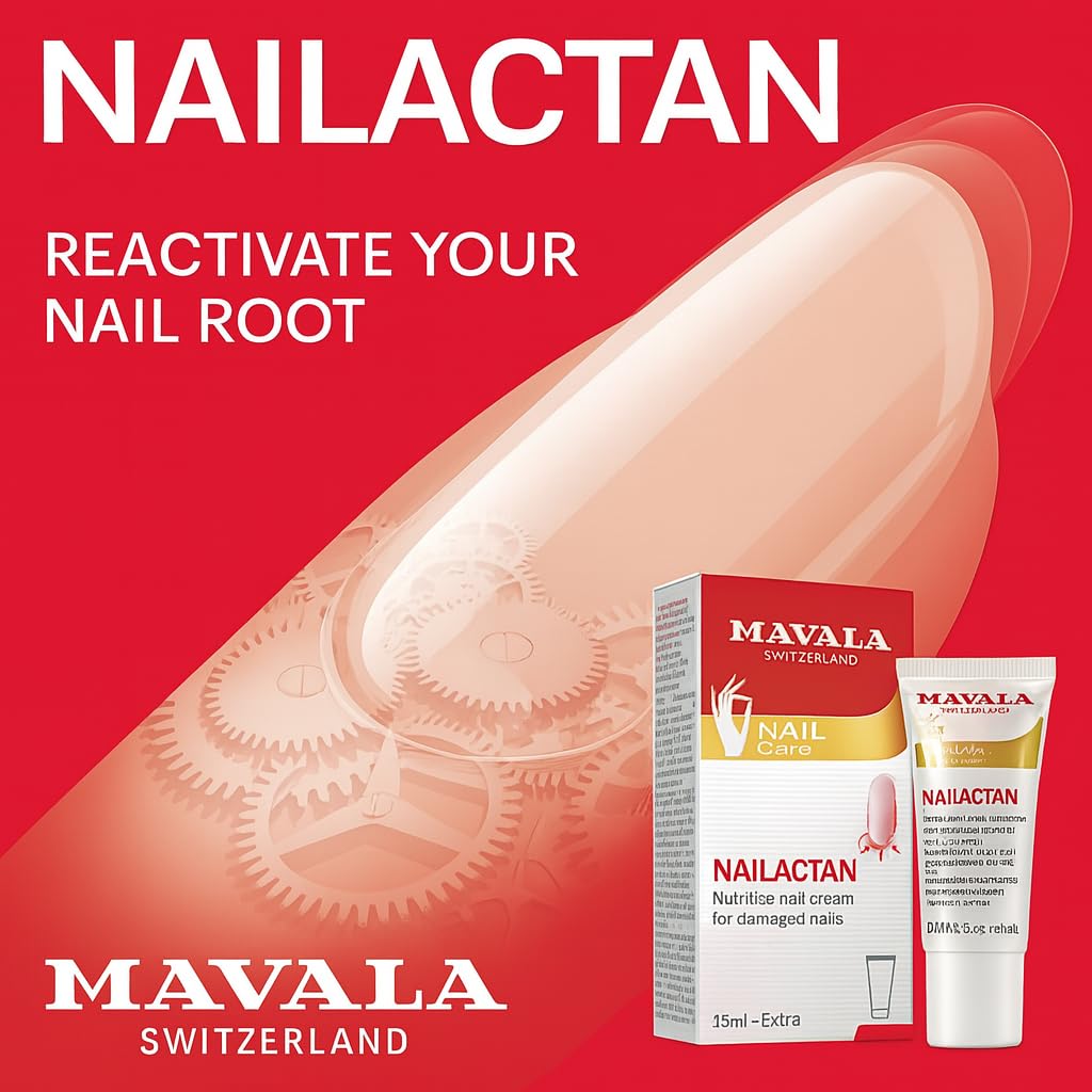 Mavala Nutritive Nail Cream Nailactan for Damaged Nails | Nail Care with Restorative Ingredients for Longer, Healthier Nails | Nail Strengthener + Beauty & Personal Care MAVALA