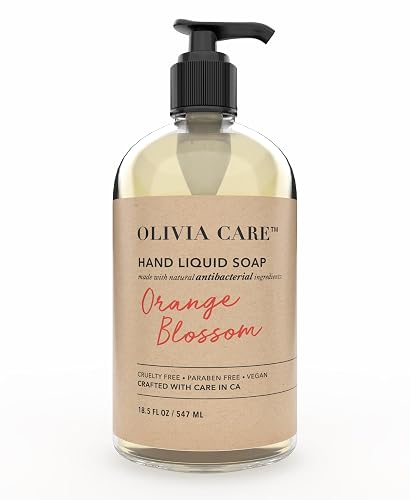 Olivia Care Antibacterial Hand Soap - Infused with Sage & Tea Tree Oil & Orange Blossom Fragrance, Cleansing, Germ-Fighting, Moisturizing Hand Wash Beauty & Personal Care Olivia Care