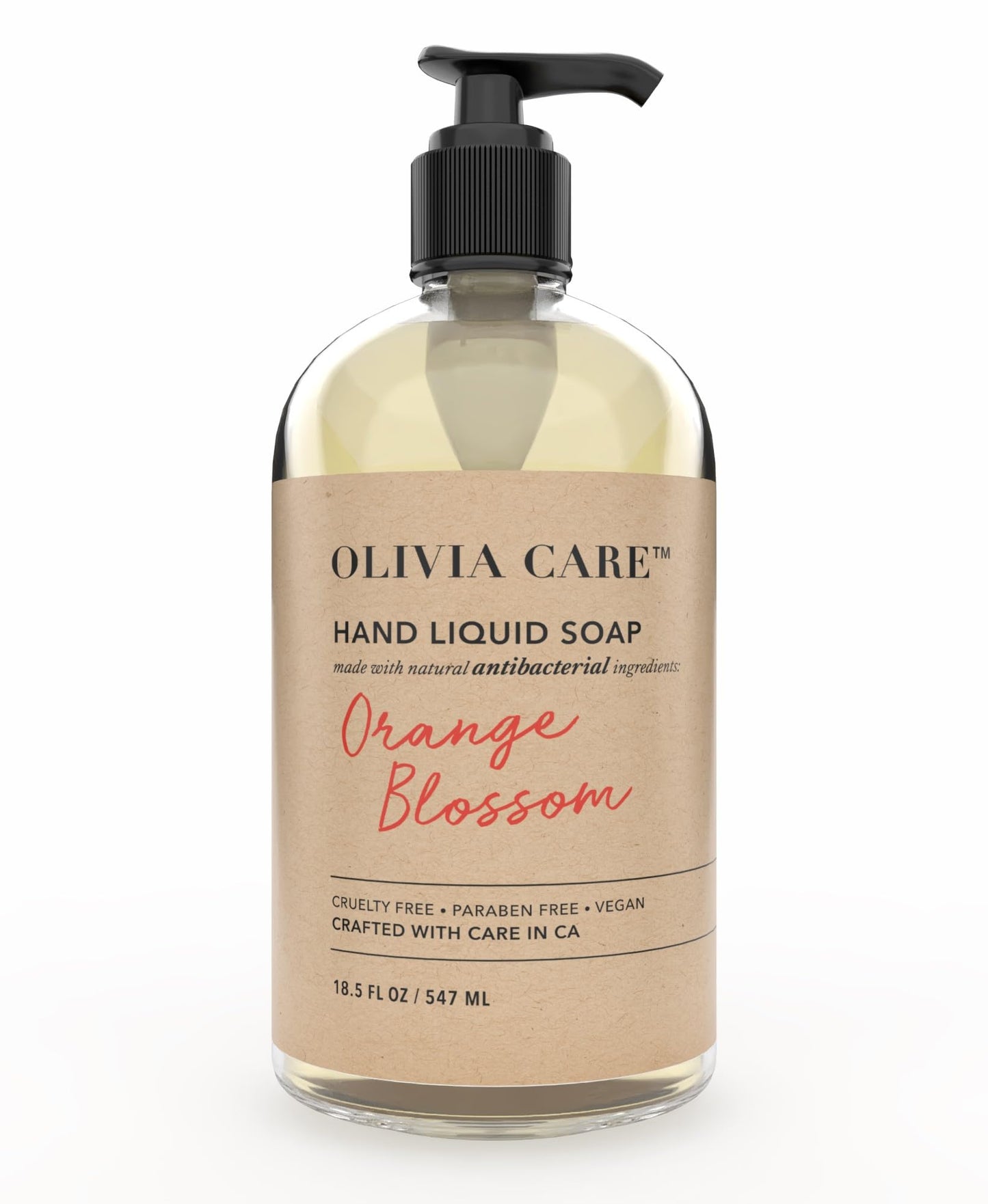 Olivia Care Antibacterial Hand Soap - Infused with Sage & Tea Tree Oil & Orange Blossom Fragrance, Cleansing, Germ-Fighting, Moisturizing Hand Wash Beauty & Personal Care Olivia Care