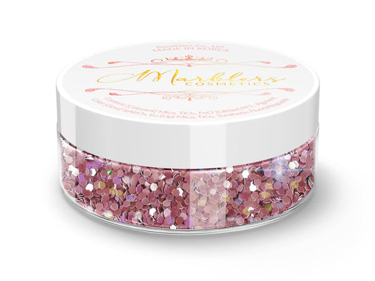 MARBLERS Mermaid Shaped Face & Body Glitter [Violet] 0.18oz (5g) | Chunky | Chopped | Flake | Non-Toxic | Vegan | Cruelty-Free | Festival, Rave Beauty & Personal Care MARBLERS