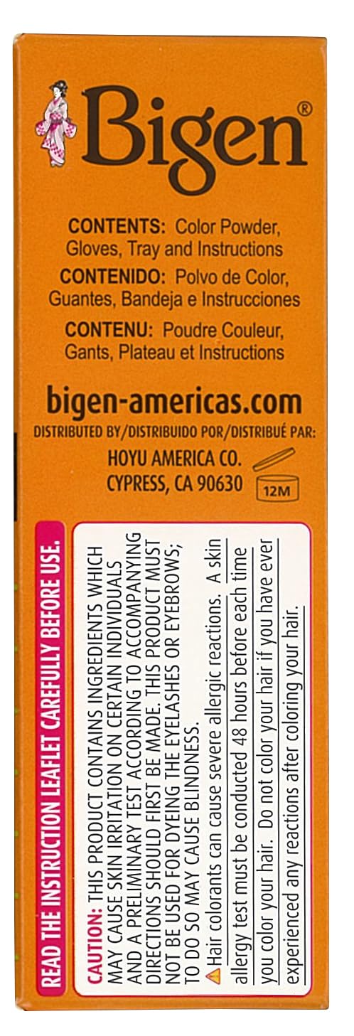 Bigen Permanent Powder Hair Color 48 Dark Chestnut 1 ea (Pack of 12) Beauty & Personal Care Bigen