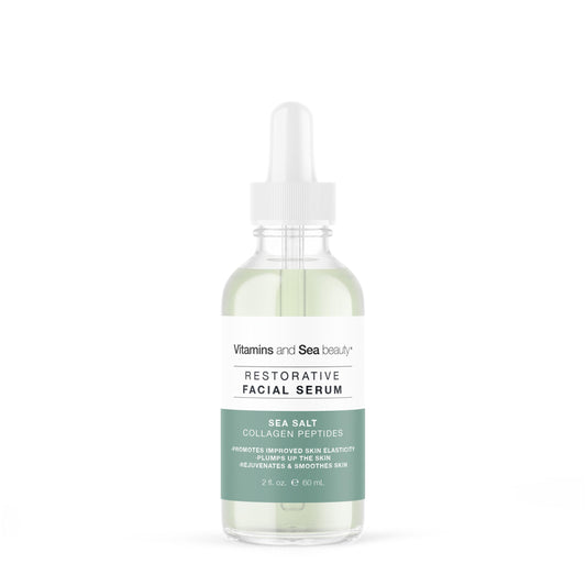 Vitamins and Sea Beauty Sea Salt and Collagen Peptides Serum, Anti-Aging Firming, Plumping, Smoothing Face Serum for Fine Lines and Wrinkles, Sagging Beauty & Personal Care VITAMINS AND SEA BEAUTY