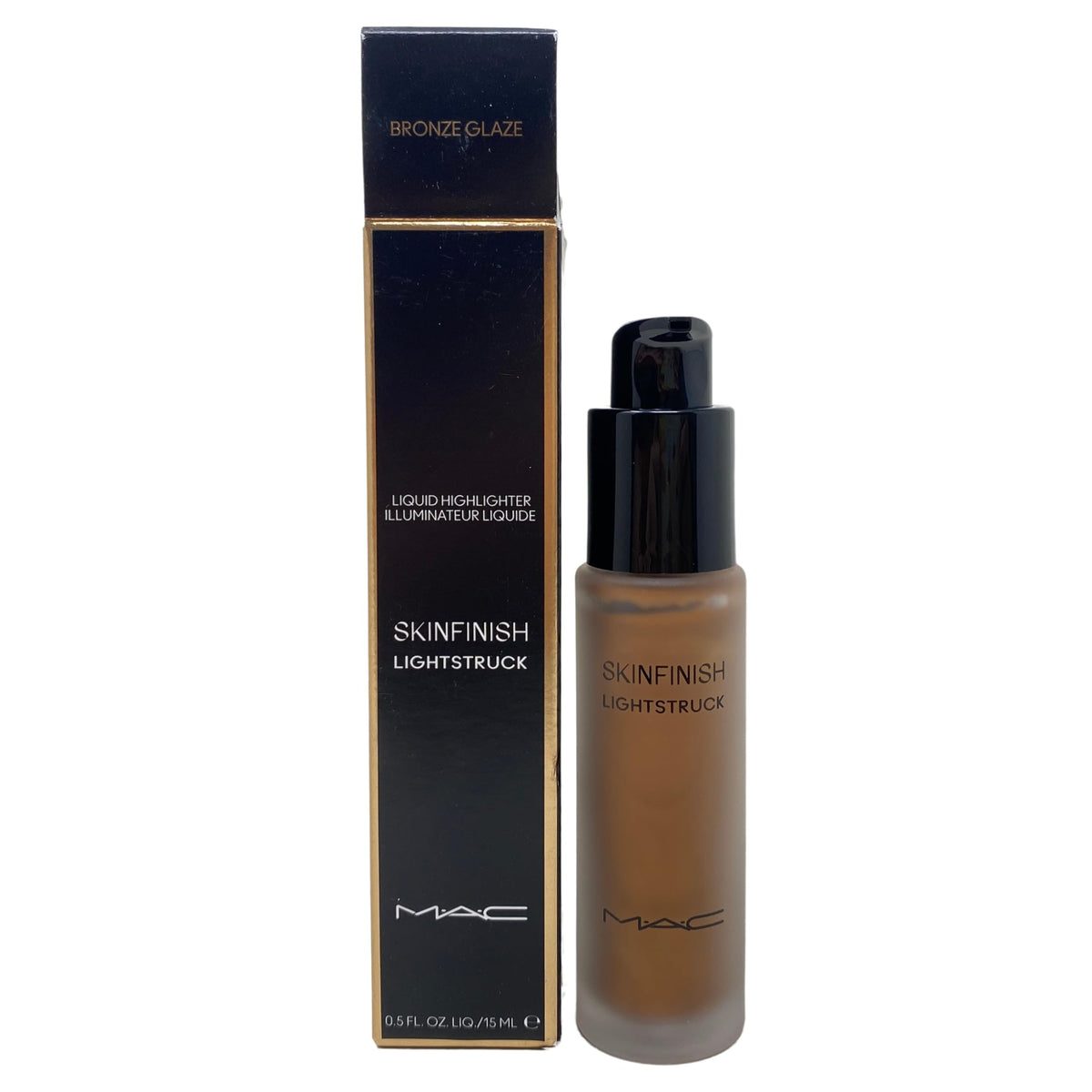 M.A.C Cosmetics Skinfinish Lightstruck Liquid Highlighter - Bronze Glaze - (Orange bronze) 0.5 fl oz / 15 mL