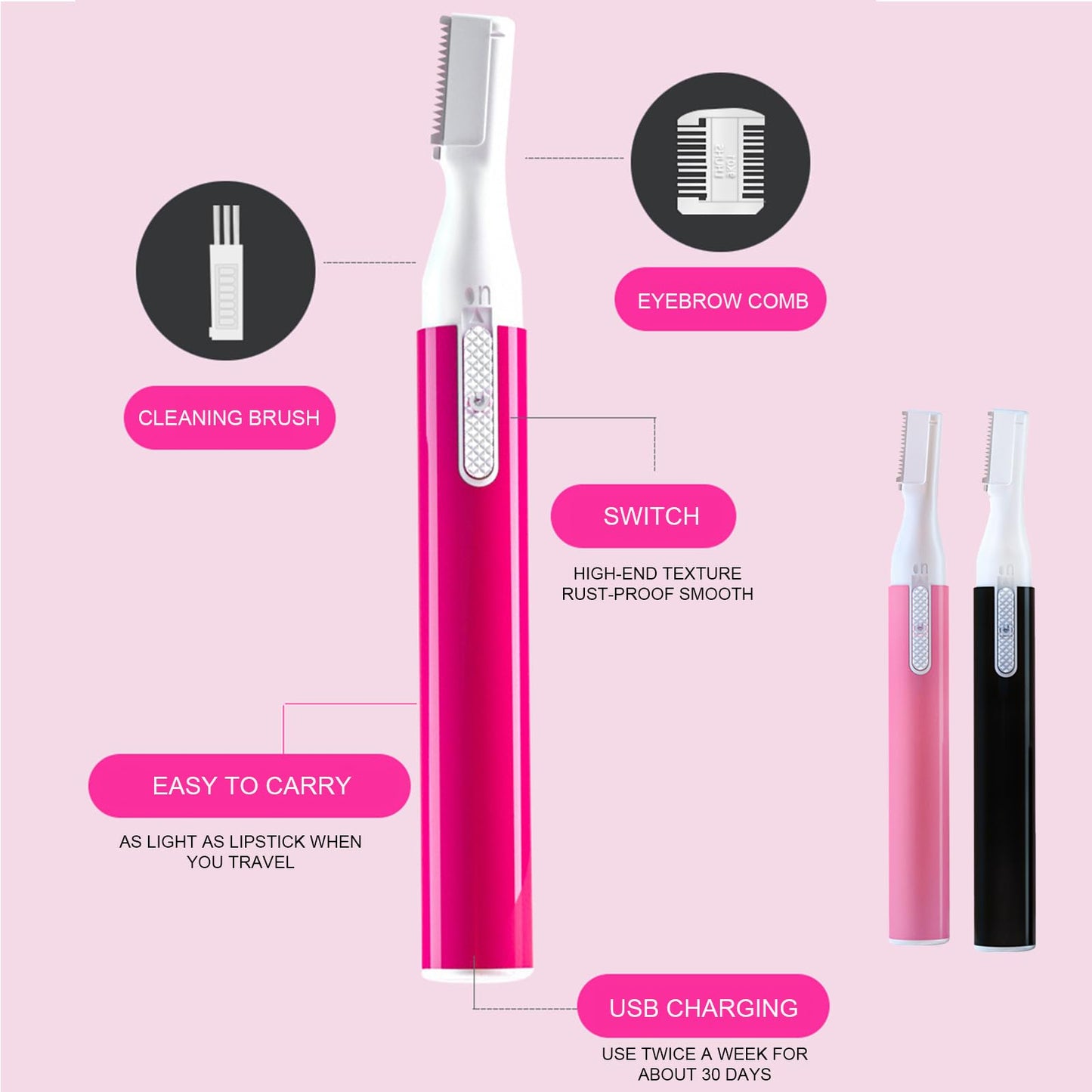 NLAIOUSL Eyebrow Trimmer Hair Removal Remover Facials for Women Removal Beauty and Personal Care NLAIOUSL