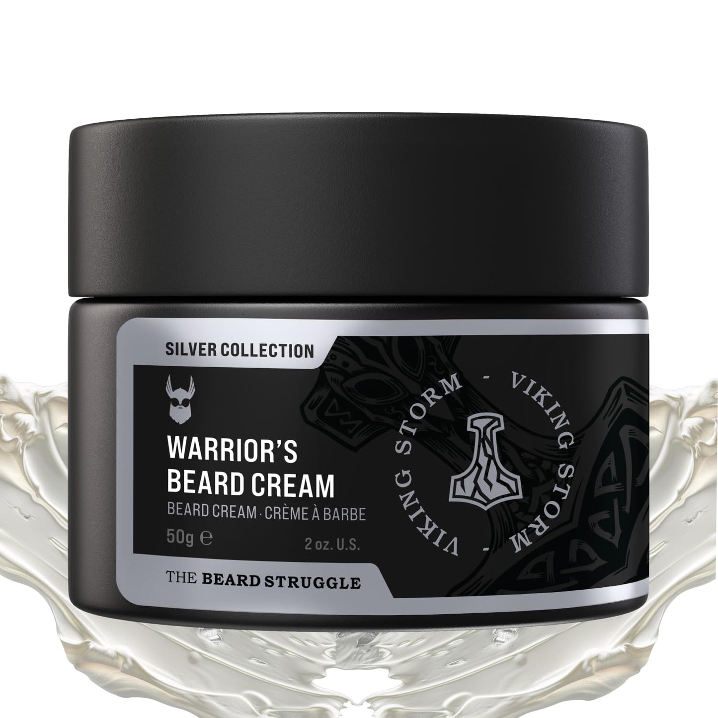 Beard Cream for Men by Beard Struggle -Viking Storm Beard Butter, Moisturizer & Softener for Men - Itch Relief, Hydration with Avocado & Jojoba Oils Beauty and Personal Care The Beard Struggle